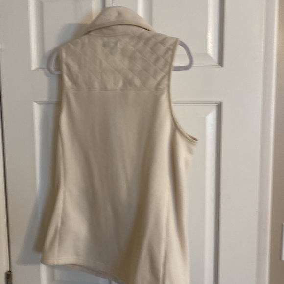 Chaps Fleece cream vest - Picture 4 of 4